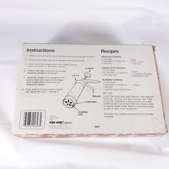 Cookie Press 6 Plates 6 Tips - Picture 9 of 9